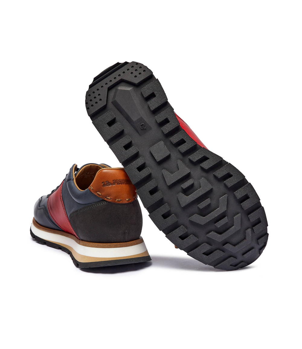 Кожаные кроссовки La Martina - темно-синий(LFM242.070)