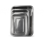 Лоток глубокий 270х200х48 мм нержавеющая сталь