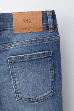 ZARA ДЖИНСЫ SKINNY FIT, ВЫЦВЕТШИЙ СИНИЙ