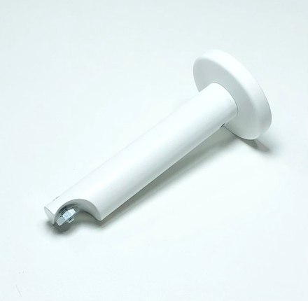 Кронштейн Доминика d20 мм однорядный, цвет белый (длина 10 см)