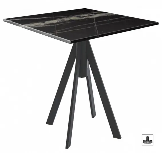 Стол Fuoz Werzalit Fantasy, 80х80 см, верзалит палаццо