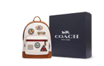 COACH West Cow Leather With Textile Backpack Regular Women"s White & Brown