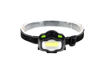 Фонарь налобный 3W GF308 черный/зелный Gauss