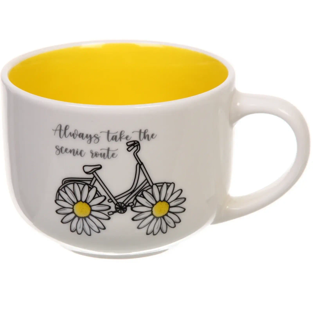 Бульонница керамическая 500мл «Ромашки»