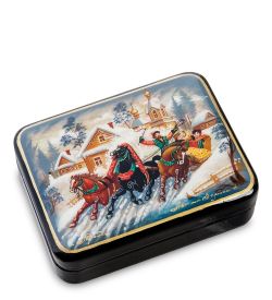 Народные промыслы ШК-55/126 Шкатулка «Тройка»