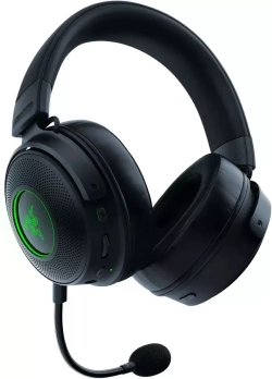 Гарнитура беспроводная Razer Kraken V3 Pro (RZ04-03460100-R3M1) вибрация HyperSense, звук THX, подсветка Chroma RGB