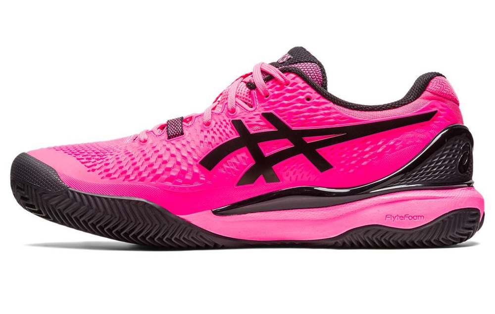 Мужские кроссовки теннисные Asics Gel-Resolution 9 Clay - hot pink/black