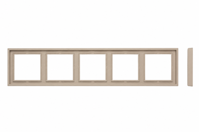 Рамка 5-местная LIREGUS MODERN K14-445-05.M/ONC кремовый матовый