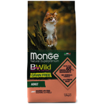 Беззерновой корм для кошек Monge Cat BWild GRAIN FREE, из лосося 1,5 кг