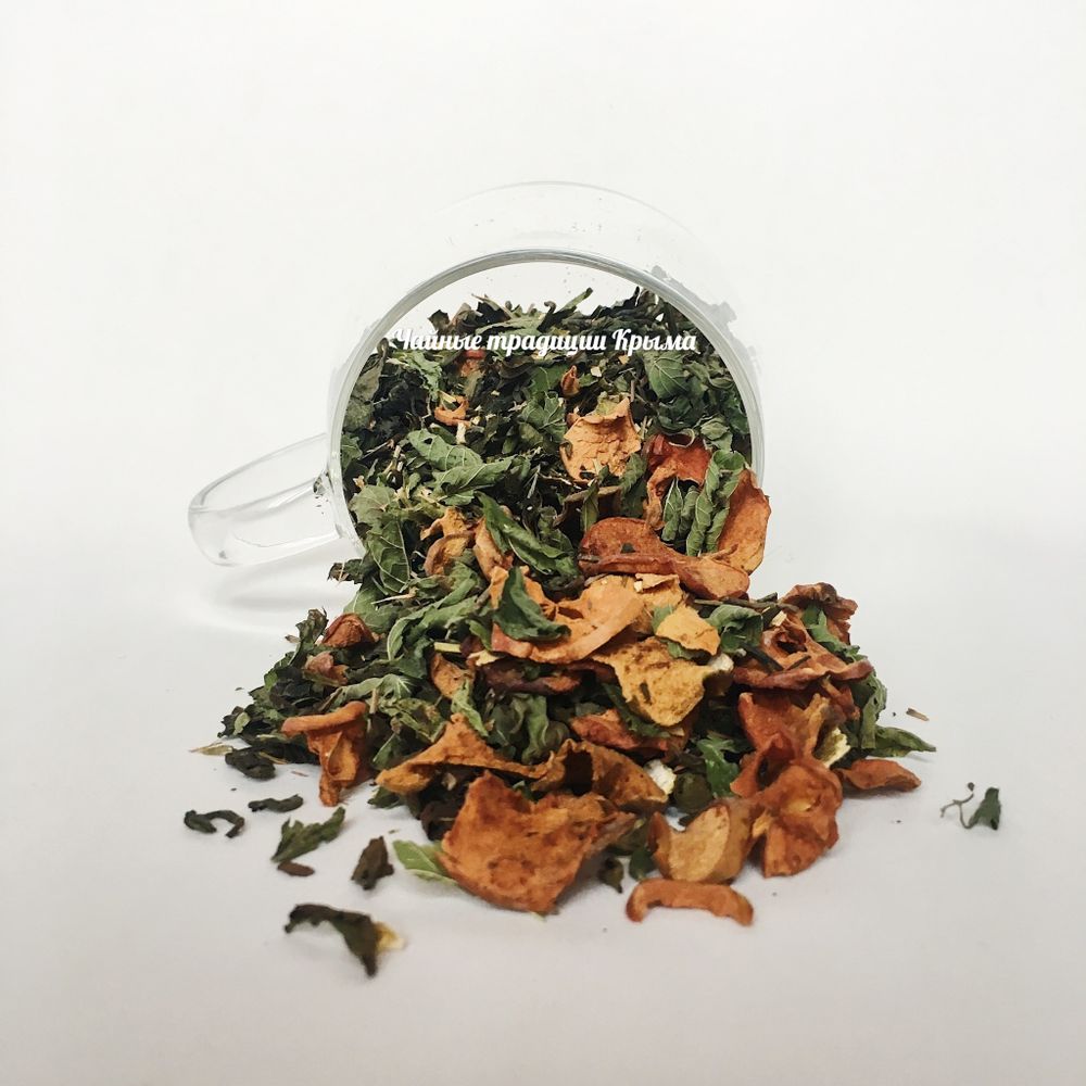 Чай зеленый с травами Крымские традиции Заряд витаминов Бодрость  50 г