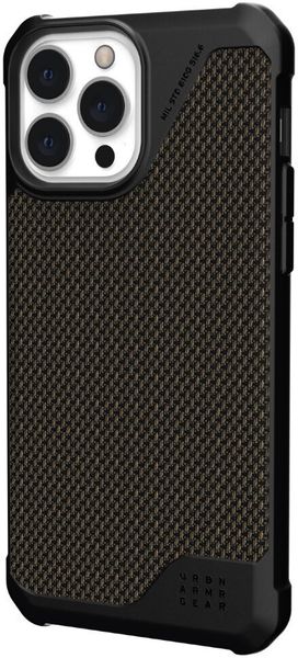 Чехол Uag Metropolis LT ткань Armortex для iPhone 13 Pro Max 6.7" оливковый (Kevlar-Olive) 11316O113972