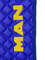 Ковры MAN TGX (автомат, механика) (экокожа, синий, синий кант, желтая вышивка)