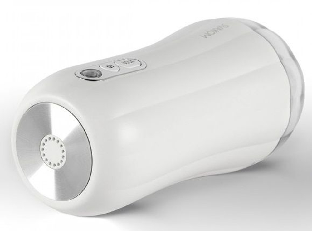 Белый вибромастурбатор Robin - 19,8 см.