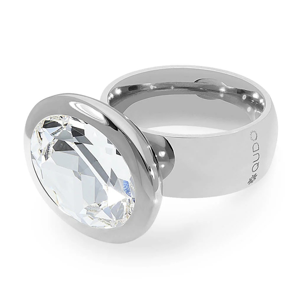 Кольцо Qudo TIVOLA big S crystal 18.5 мм 632144/18.5 BW/S