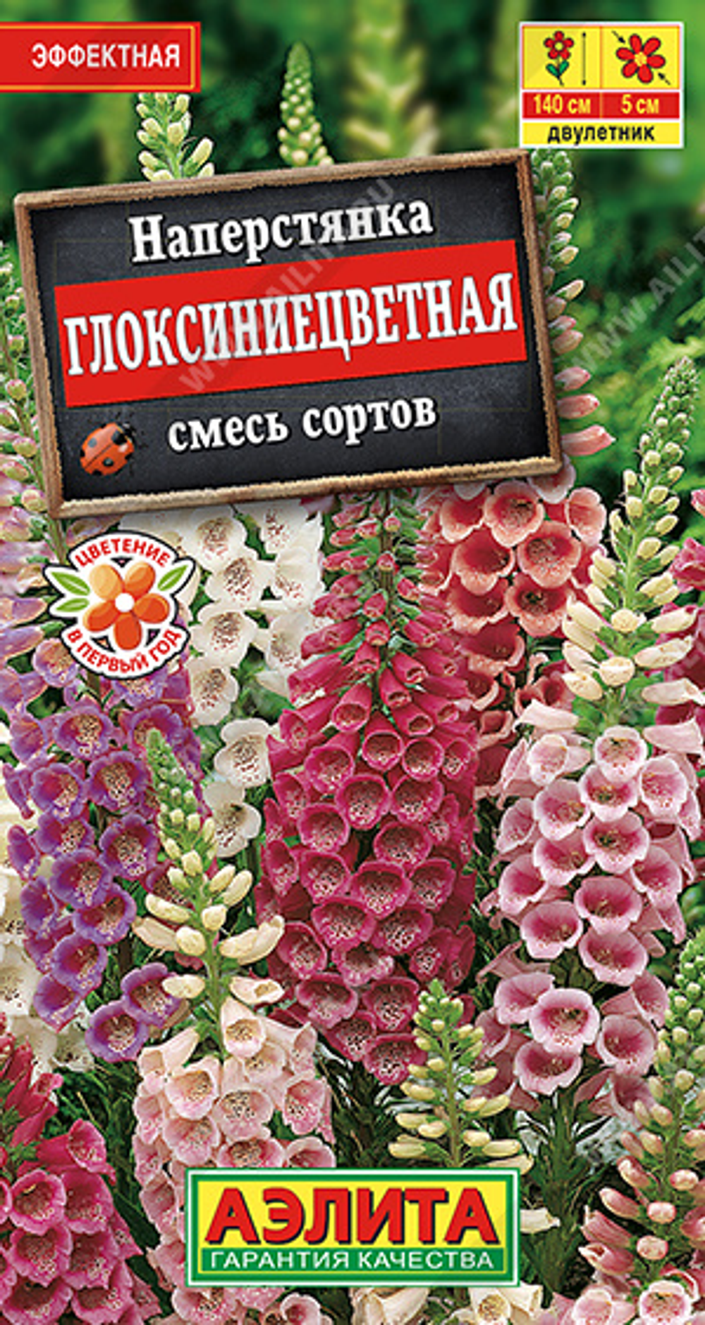Наперстянка Глоксиниецветная, смесь сортов