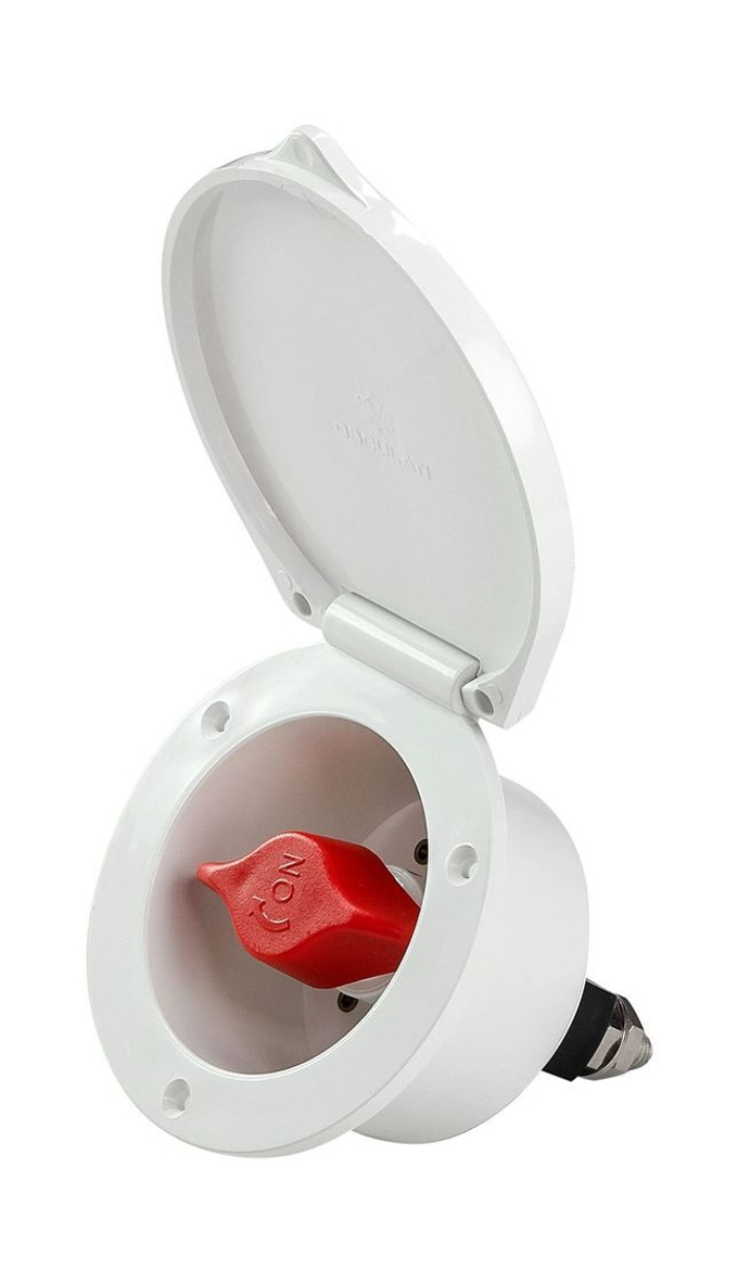 Выключатель массы  Heavy Duty, врезной, "OFF-ON" (1 АКБ) 280 А, белый