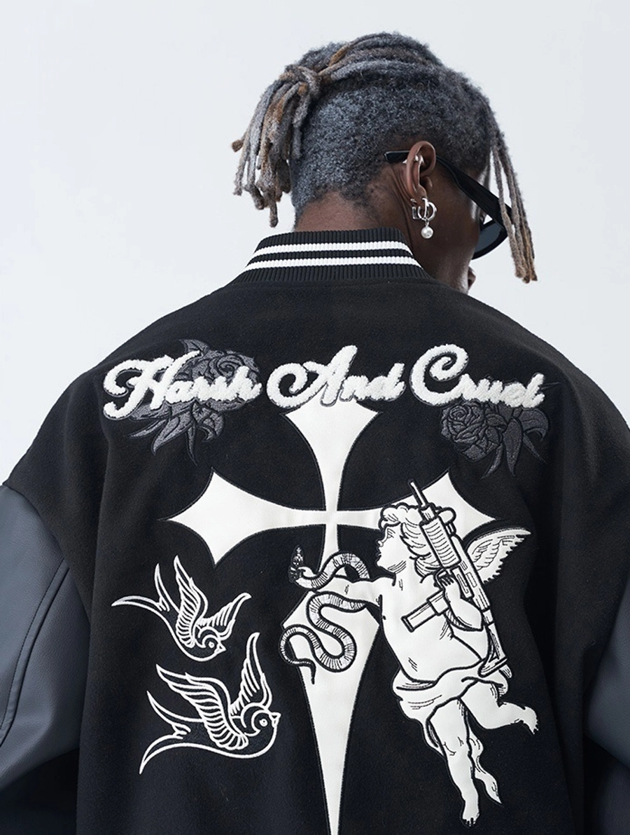 Бомбер HARSHandCRUEL "Lock, Stock and Two Smoking Barrels" Varsity Jacket