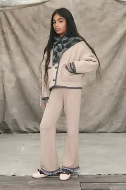 ZARA ШЕРСТЯНАЯ БАНДАНА С ЦВЕТОЧНЫМ УЗОРОМ - LIMITED EDITION, СЕРЫЙ
