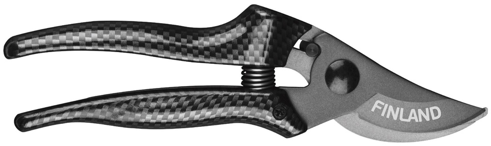 Секатор плоскостной карбон FINLAND 1719 Лезвие CARBON STEEL, диаметр реза 18 мм, для деревьев, кустарников и цветов