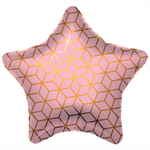 Шар Фольгированный Геометрия (Розовый)