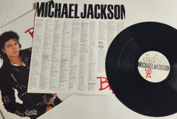 Винтажная виниловая пластинка LP Michael Jackson Bad (Spain 1987)