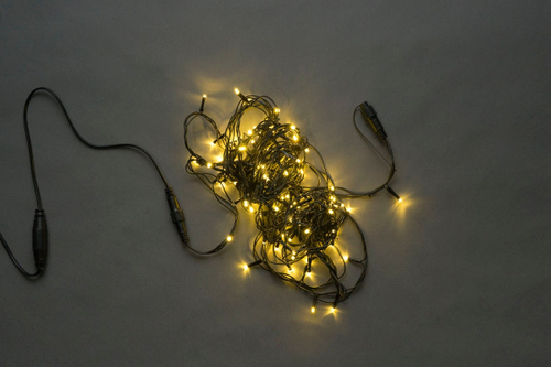 LED-PLS-200-20M-240V-WW/BL-F-W/O, белая теплая/черный пров/белый теплый FLASH, (без силового шнура)