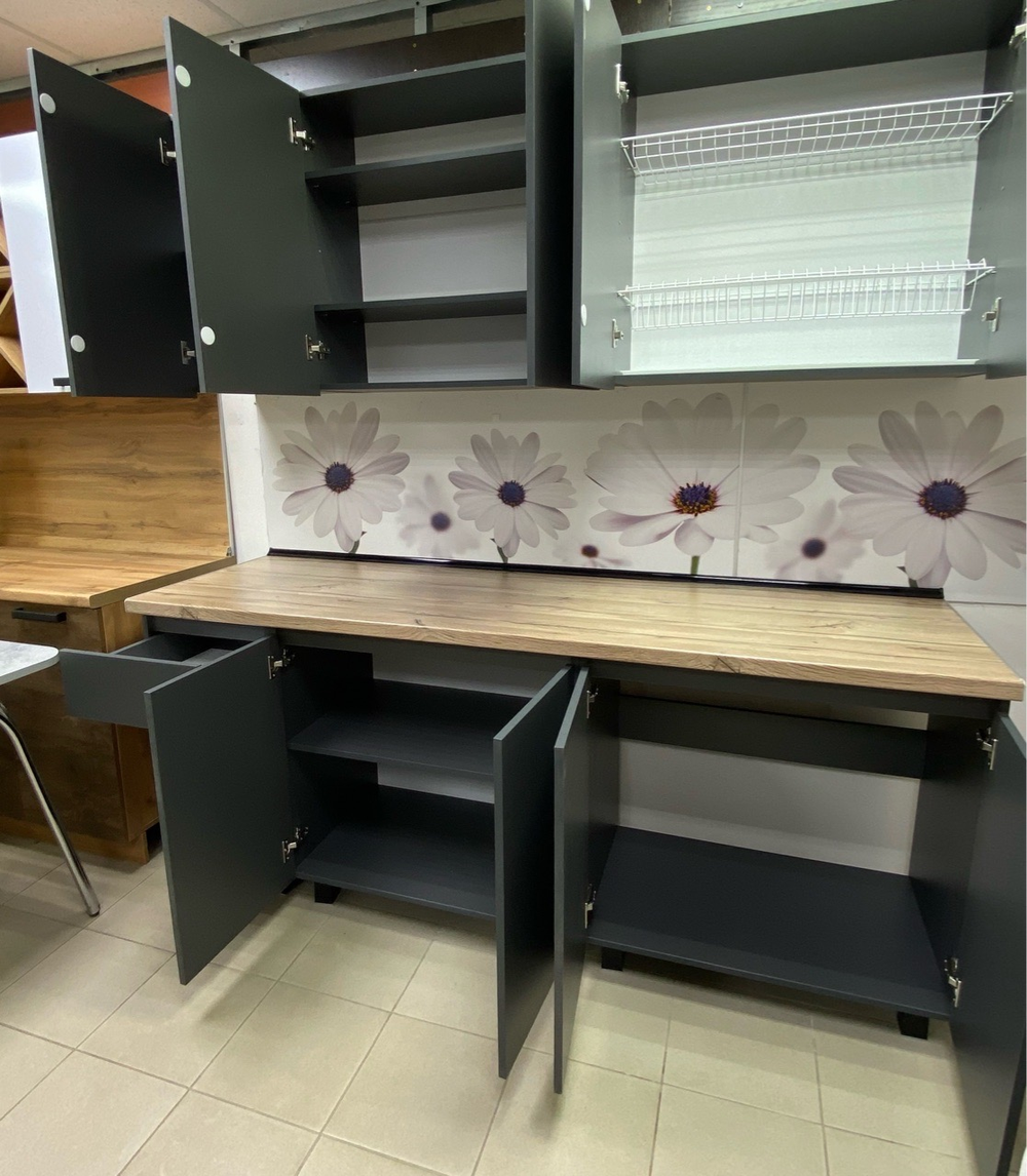 Кухня Честер 2,0 м графит