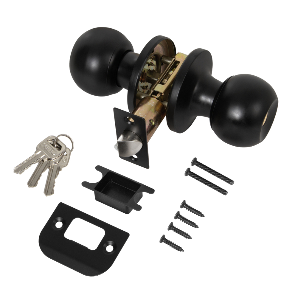 Ручка защелка DK672/BL BL-ET (кл./фик.) черный