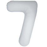 Фольгированные цифры в белом цвете 66 см / 102 см