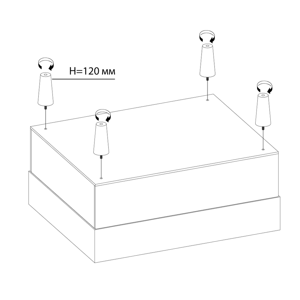 МЯГКАЯ МЕБЕЛЬ, Пуф LOFT. Цвет DREAM 3