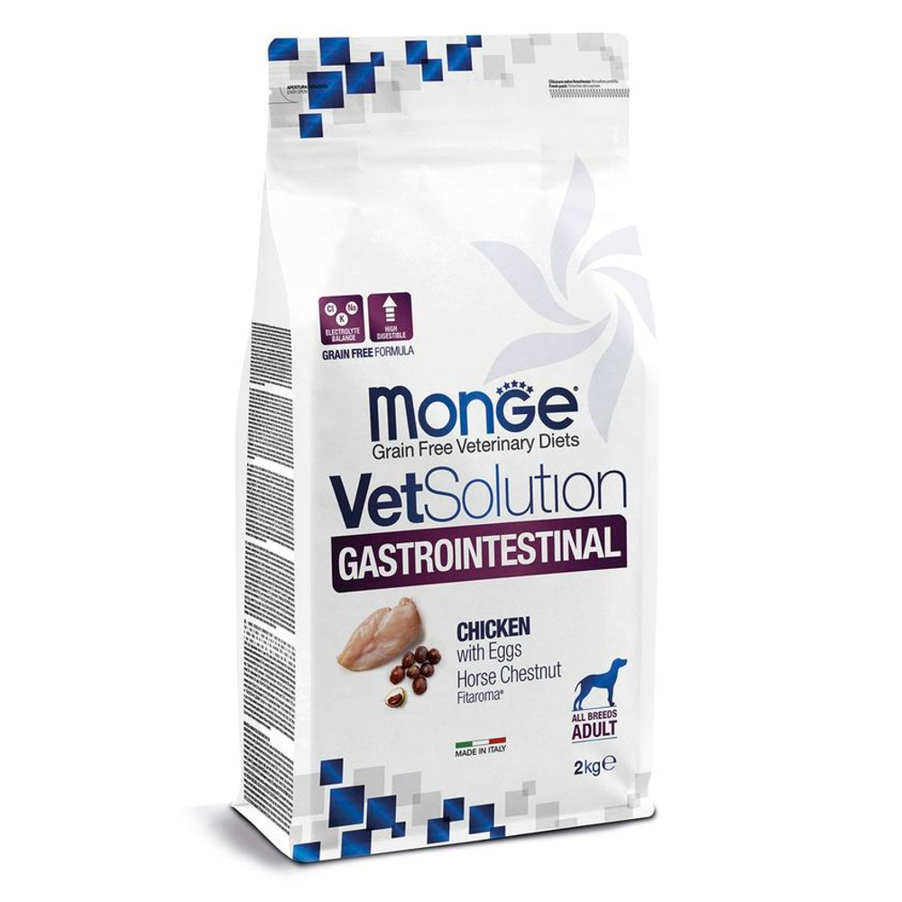 Лечебный корм Monge VetSolution Dog Gastrointestinal (Монж Гастро) сухой корм для собак 2 кг