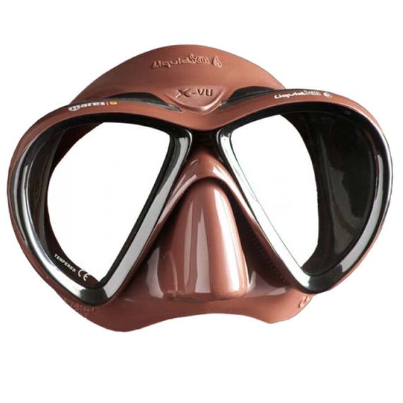 Маска Mares X-VU liquidskin коричневая