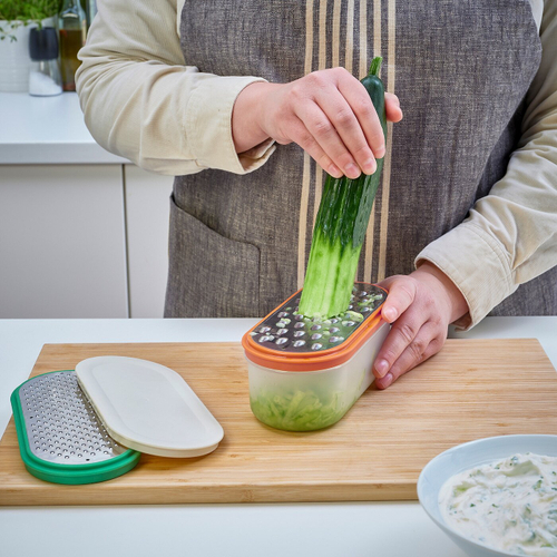 Набор тёрок с контейнером IKEA UPPFYLLD (УППФИЛЛД), 4 шт