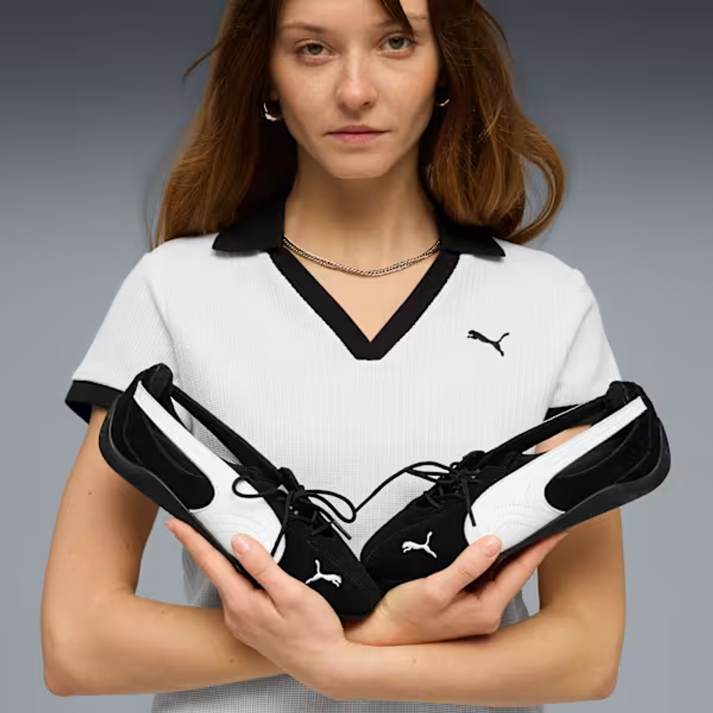 PUMA Женские кроссовки-балетки Speedcat Nova, черный