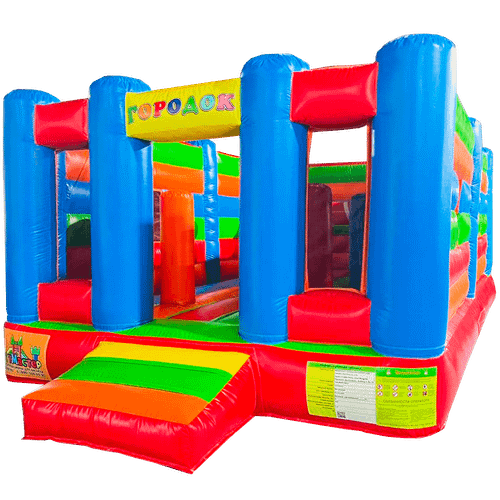 Коммерческий надувной батут “Городок” 6*3,5*2,3м