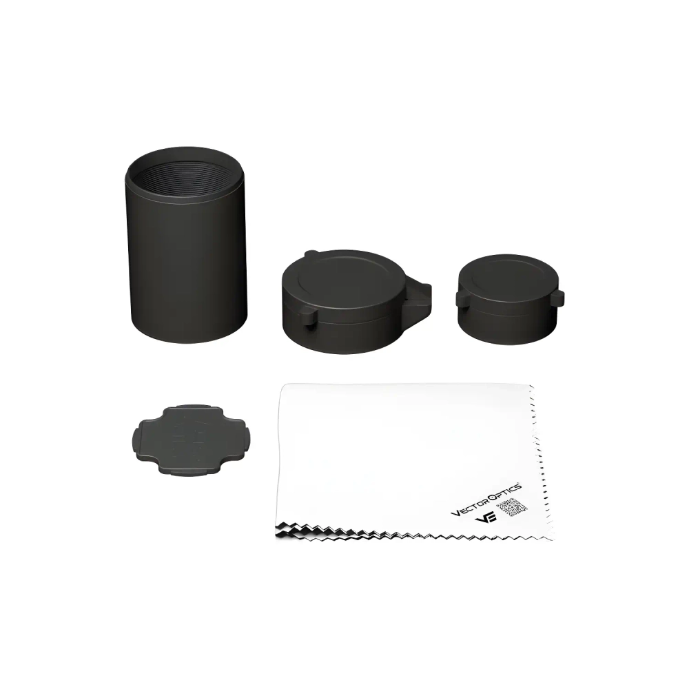 Оптический прицел Vector Optics Sentinel 5-25x50 HD (SCFF-58) - аксессуары: колпаки и тряпочка
