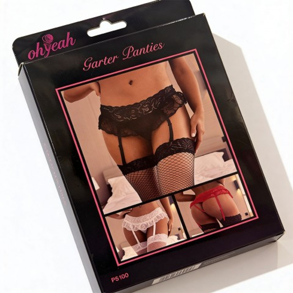 Пояс для чулок кружевной Red Sexy Bow (XS-S)