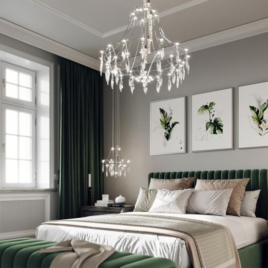 6699/51CL CLASSIC ODL_EX25 83 Потолочный светильник металл/хрустальметалл/нерж сталь IP20 LED 51W 4000K 220-240V FLAMENCO