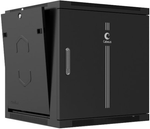 Шкаф настенный 19", 12U Cabeus SH-05F-12U60/35m-R-BK
