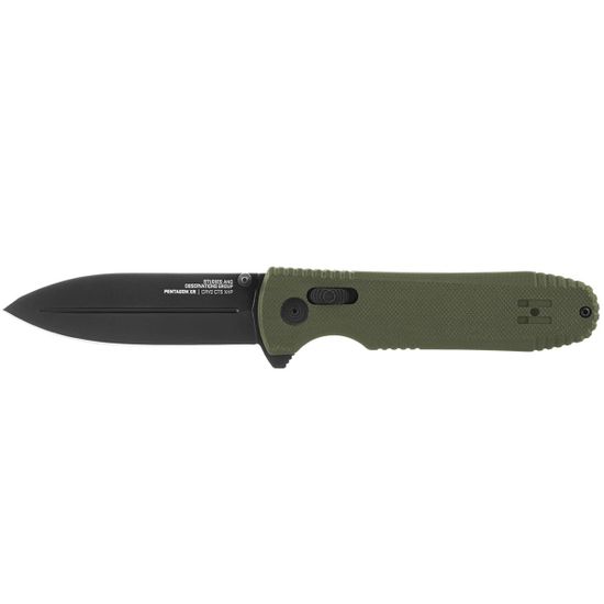 Складной нож SOG, 12-61-02-57 Pentagon Mk3 OD Green c клинком из стали CTS-XHP, рукоять G10