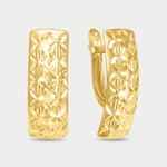 Серьги женские из розового золота 585 пробы без вставок (арт. 220354)