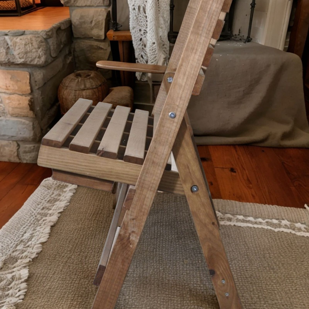 Скамья 103х47х88 Петра, складная садовая для балкона и дачи, массив сосны, Dipriz