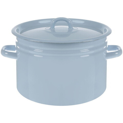 Кастрюля эмалированная 7,5л голубая 20-1620Н