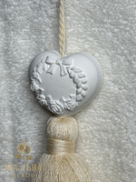 Подвесной декор-ароматизатор "Сердце с кистью Аннет" 20,3x5,4x3см Nuvole di Stoffa