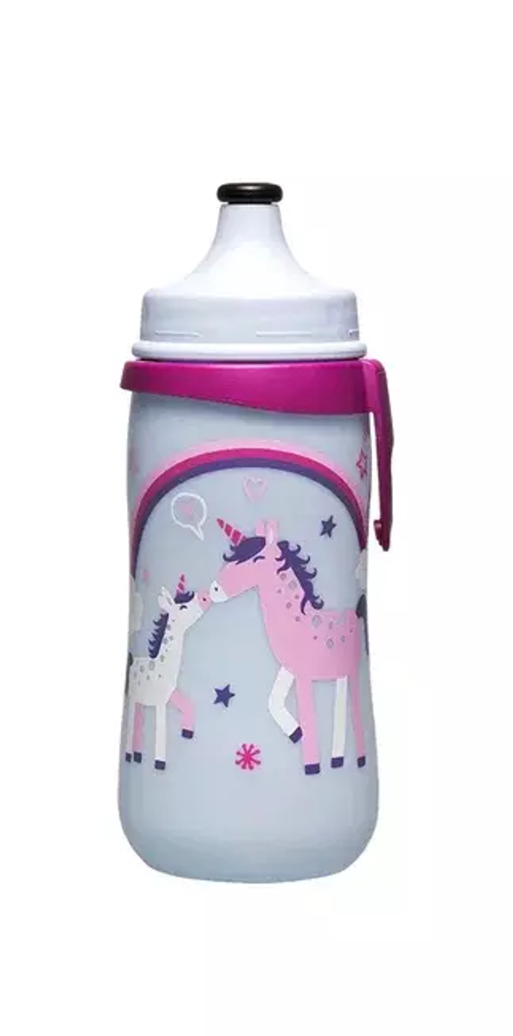 Поильник пластиковый c заглушкой NIP girl для девочки 330 мл. с 18 месяцев