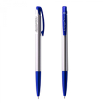 Ручка шариковая автоматическая Alingar, "Arrow" на масляной основе, 0,7 мм, синяя, игольч. наконечник, круглый, матовый, пластиковый корпус, карт. уп.