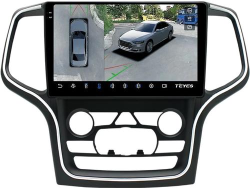 Магнитола для Jeep Grand Cherokee WK2 2013-2021 (взамен 8.4" экрана) - Teyes CC3-2K-360 на Android 10, Быстрая, 2K QLED, CarPlay, 4G SIM-слот, 4 камеры в комплекте