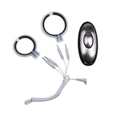 Электро-шоковый набор для стимуляции эрекции Man Power (Цвет: белый с чёрными вставками)