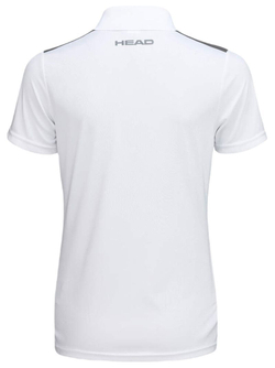 Женское поло Head Club 22 Tech Polo Shirt - white/navy