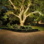 уличная гирлянда на деревья - клип лайт